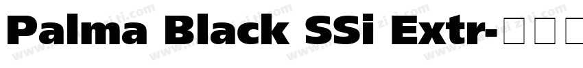 Palma Black SSi Extr字体转换